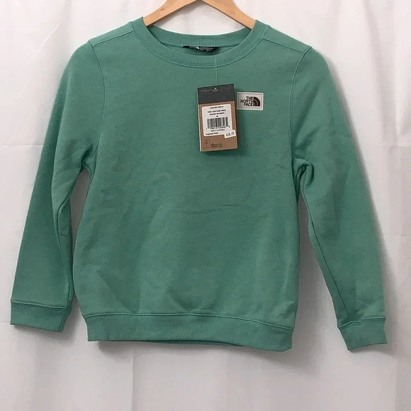 Boys The North Face Heritage Crew Wasabi Sweatshirt Size Med NEW WITH TAGS - Picture 2 of 8